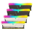 【4枚セット】v-colorHynixICデスクトップPC用ゲーミングメモリ2+2RGB(発光型)DDR4-3200MHzPC4-2560032GB(16GBx...