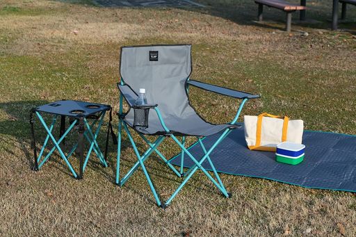 イケヒコアウトドアグッズCLAPアームチェア約82x50x80cmグレイ無地春キャンプ#9845982