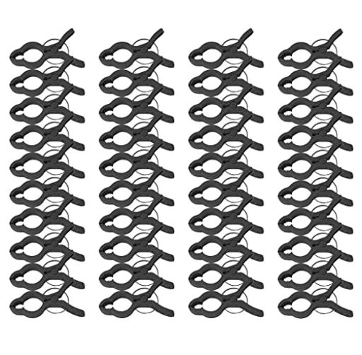 40個入支柱誘引クリップ支柱パーツ誘引クリップ園芸作業サイズ8x5cm