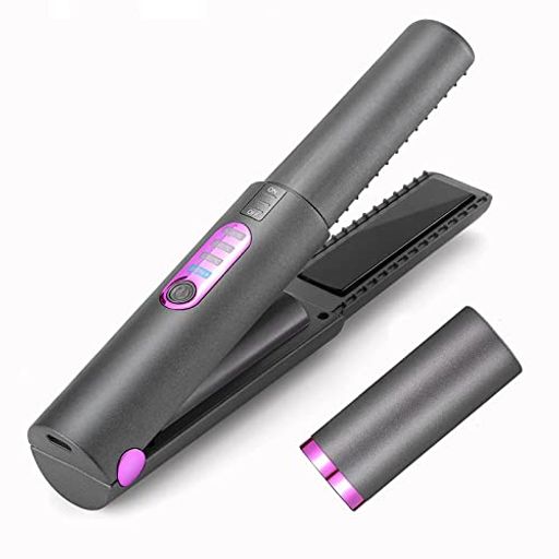 CAMONTI ヘアアイロン コードレス 4800AHM大容量 ストレート ヘアアイロン カール両用 ヘアストレートアイロン ヘアアイロン USB 充電式 前髪 コテ 3段階温度調節 ミニ コンパクト 持ち運び便利 家庭/旅行用 (GRAY)