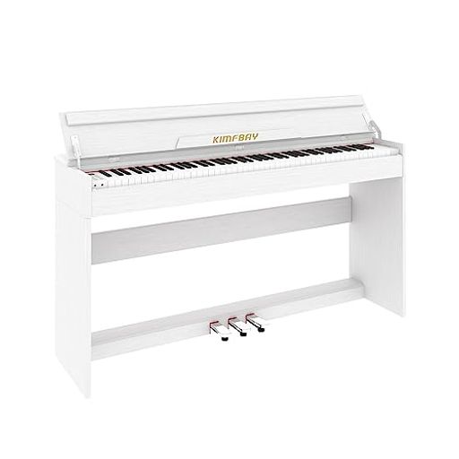 【ペダル位置】 ペダルソケットはピアノ本体の下部にあります 【鍵盤】 KIMFBAY 電子ピアノはグランドピアノの鍵盤と同じ仕様の88鍵盤・組み立て簡単な木製スタンド・3本ペダル 【音源】 フランス製デジタルチップがアコースティックピアノの音を再現し、アコースティック電子ピアノのリアルな響きを奏でることができます、128種類の音色・デュアルステレオスピーカー。ダイナミックステレオテクノロジーで高音質なスピーカーとリアルなピアノ音をサンプリング(外部スピーカーでさらに音質向上) 【パラメータ】 88鍵盤電子ピアノデュアル、デュアルMIDI、 デュアルトーン、デュアル鍵盤、終了キー 、イコライザー、メトロノーム、128トーンなど、100リズム 、88デモソング、電子ピアノ 安い、電子ピアノ 人気 電源アダプタ(PSE認定)、3ペダル、キーボードマニュアル、ドライバー
