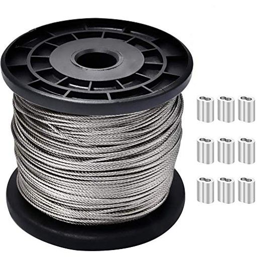 AILENLAN C[ C[[v XeXC[ WIRE ROPE 2MMC[ [v a2.0MM 100M 7~7\ ؒf׏d290KGF(SUS304) 8^A~X[ut 100 ϐH H Œ