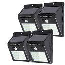 LIFEHOLDER 40LED ソーラーライト 人感センサーライト 太陽光発電 屋外照明 玄関 軒先 駐車場 大活躍 防水 防犯ライト 両面テープ付き 取付簡...