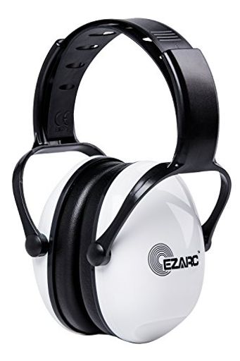 [EZARC] 防音イヤーマフ 遮音値 SNR30DB 耳当てプロテクター 折りたたみ型 子供用 学生用 睡眠・勉強・聴覚過敏緩めなど様々な用途に 騒音対策(白い)