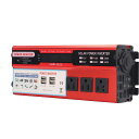 正弦波カーインバーター、2000W4USBポート正弦波インバーター4000WピーキングLCDディスプレイ米国プラグAC110V(24V)