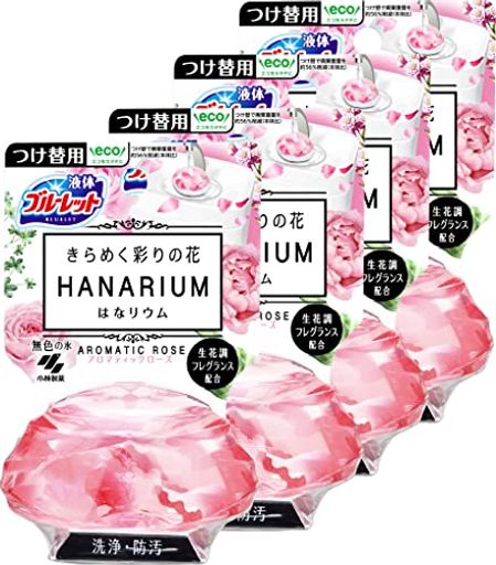 【まとめ買い】液体ブルーレットおくだけ きらめく彩りの花 はなリウム トイレタンク芳香洗浄剤 アロマティックローズの香り 詰め替え用 70ML×4個 【まとめ買い】液体ブルーレットおくだけ きらめく彩りの花 はなリウム トイレタンク芳香洗浄剤 アロマティックローズの香り 詰め替え用 70ML×4個