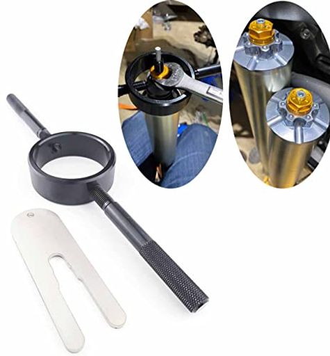 BBBBOXユニバーサルオートバイ用フォークスプリングコンプレッサーツールキット航空機グレード6061アルミニウム製のほとんどの逆さま式のスレットバイクフォークに対応