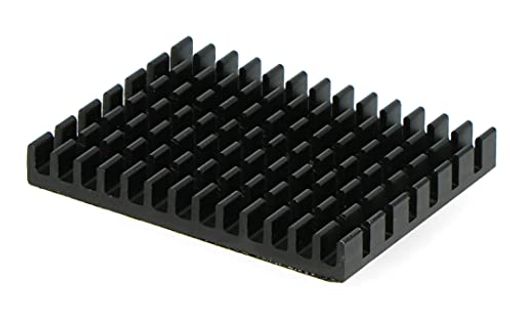 4 個の黒アルマイト アルミニウム ヒートシンク 3M 8810 熱伝導性両面粘着テープを事前に貼り付け済み 簡単な取り付けと最適な放熱 RASPBERRY PI 4、MINI-SATA、MSATA 2242 M.2 などの開発ボードの冷却に使用可能 サイズ: 40MMX30MMX5MM/ 1.39インチ X 1.2インチ X 0.2インチ (長さ*幅*高さ); 重量: 1個あたり7.75G。