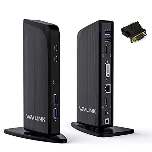 WAVLINK 13-IN-1 USB C ドッキングステーション トリプルモニターユニバーサルパソコンドック USB-C PCドッキングステーション 100W PD USB-C 4K HDMI 2K HDMI DVI 4XUSB 3.0ポート