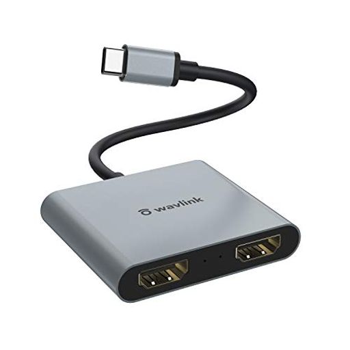 WAVLINK USB TYPE-C-ǥ奢 HDMI ץ 4Kߥ˥ɥå󥰥ơ/2X4K30HZ /1X4K60HZ MACBOOK PRO 2019/IPAD PRO 2020/DELL XPS 13/15/ʤɤʵȸߴ