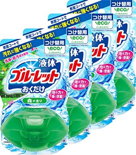 【まとめ買い】液体ブルーレットおくだけ トイレタンク芳香洗浄剤 森の香り 詰め替え用 70ML×4個 【まとめ買い】液体ブルーレットおくだけ トイレタンク芳香洗浄剤 森の香り 詰め替え用 70ML×4個