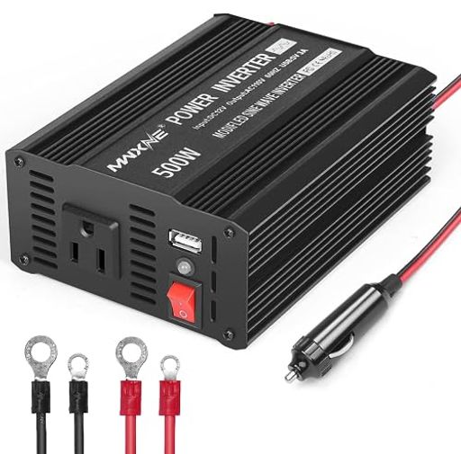 MWXNE J[Co[^[ 500W VK[\Pbg ^y ԍڗpCo[^[ ԍڏ[d USB 2|[g ACRZg 2 DC12VAC100Vɕϊ d/ԒɓKp