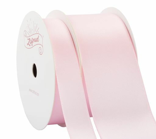 【Zofrud】ライトピンクダブルフェイスサテンリボン2巻セット-合計18メートル(16mm幅、38mm幅x9M)-手芸..