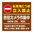 【私有地敷地内防犯カメラ作動中看板】通り抜け禁止私有地につき私道立ち入り禁止立入禁止進入禁止監視カメラ敷地内屋外防水プレート板プレート看板プレートタイ表示フェンス柵標示…