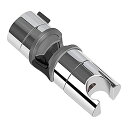 TOPOOMYシャワーフックシャワーホルダーシャワーヘッドホルダーしっかり吸着強力吸盤お風呂に取付がっちり固定角度調整可能汎用穴あけ&ネジ止め不要取り付け簡単18-25mmスライドバーに対…