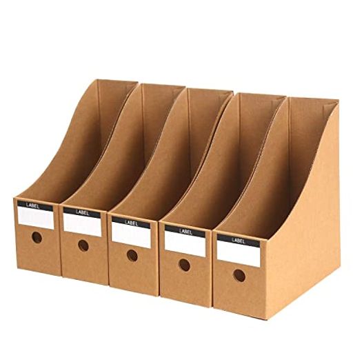 OFFIDIX ファイルボックス A4 書類 収納ボックス ファイルスタンド 折りたたみ 5個セット