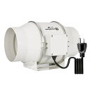 HON&GUAN ダクトファン 150MM 強力 省エネ 静音 ダクト用換気扇 塗装ブース用 家焼肉 中間取付 丸形タイプ 産業用換気扇 (HF-150P)