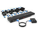KVMスイッチHDMI8ポートKVMUSB切替器8入力1出力、MT-VIKIHDMIKVM切り替え器4K30Hzパソコン切替器USBセレクター電源不要ドライバ不...