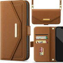 NODALAiPhone13ケース手帳型アイフォン13スマホケース財布型ショルダーあいふぉん13携帯ケース肩掛け斜めがけカバー手帳型小銭入れカード収納ロングストラップ長さ調節可能ミラー付き女性…