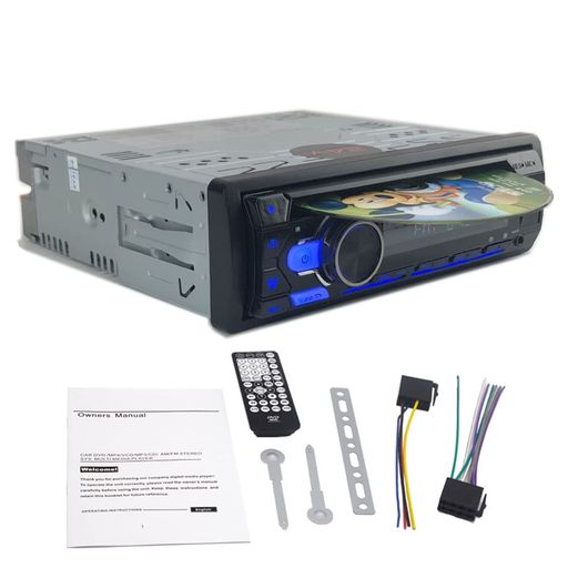 ユニバーサル 1Din 24V BluetoothカーステレオMP3プレーヤーCDVCDDVD AUXUSBFMラジ...