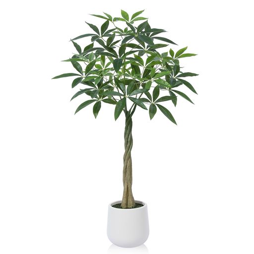 MOSADEパキラフェイクグリーン人工観葉植物観葉樹フェイク造花室内ホーム・ベランダ・結婚飾り用お手入れ簡単水やり不要虫害の心配なし大型120