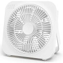 トップランド 卓上扇風機 どこでもFAN DCモーター搭載 ボックスタイプ 2電源対応 (AC / USB) 「スマホの充電もできる」 静音 省エネ ホワイト SF-DFB10 WT