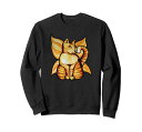 CatFairykittycatかわいいオレンジキティ猫アート楽しい猫ママアートワーク猫人デザインオレンジトレーナー