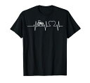 トラクターハートビートトラクター農場フィールドワークトレッカーTシャツ