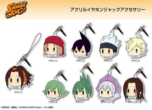 SHAMANKINGシャーマンキングアクリルイヤホンジャックアクセサリー道蓮EJAN-M004-M03 SHAMANKINGシャーマンキングアクリルイヤホンジャックアクセサリー道蓮EJAN-M004-M03
