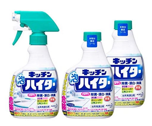 ワイドハイターキッチン泡ハイター台所用漂白剤ハンディスプレー本体400ml+つけかえ用400ml(2個)セット ワイドハイターキッチン泡ハイター台所用漂白剤ハンディスプレー本体400ml+つけかえ用400ml(2個)セット