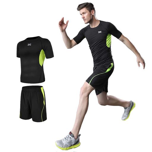 [Ademe]コンプレッションウェアセットスポーツウェアメンズランニングウェアスポーツtシャツジャージメンズ上下2点運動着スポーツうぇあハーフパンツ抗菌防臭吸汗速乾