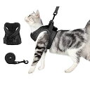OUUONNO 猫 猫用 ハーネス 胴輪 猫具 ねこ ネコ 子猫 子犬 散歩 季節性 軽量 通気性 調節可 夜反射 通気メッシュお出かけ 抜けない ベスト ソフト胸あて 軽量 (L グレー)