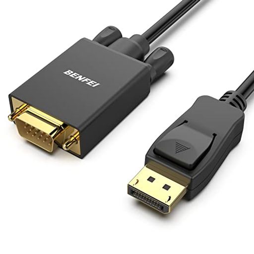 BEBENFEI 1.8M DISPLAYPORT (DP)- VGA P[u(IX - IX)DISPLAYPORT (fBXvC|[g)- VGA A_v^[A bLR[h ubNP[u