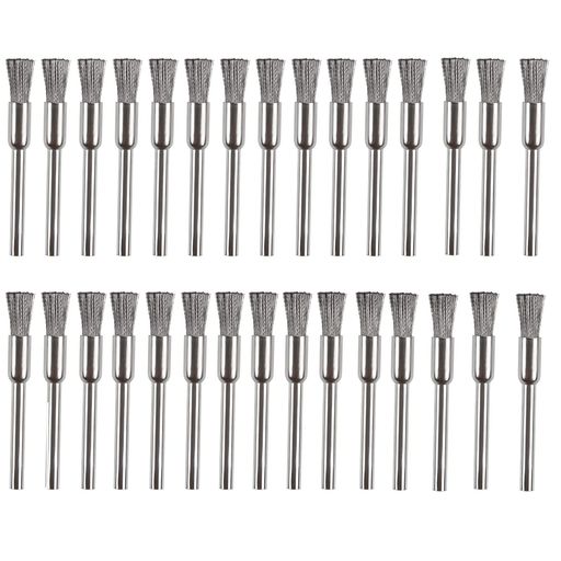 KEWAYO30個セットワイヤーブラシセットペン型ステンレス鋼ワイヤーブラシ研磨ブラシ錆落とし工具塗装剥がし研削研磨ホイール