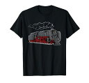 鉄道模型鉄道蒸気機関車Tシャツ