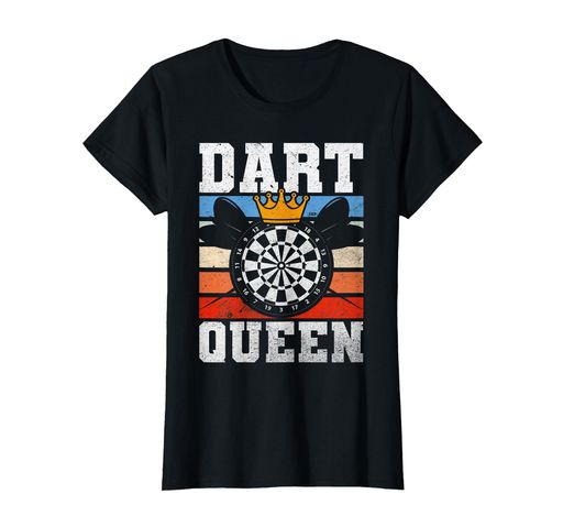 ダーツクイーンホビーダーツウーマンTシャツ ダーツクイーンホビーダーツウーマンTシャツ