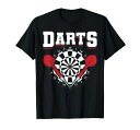 ダーツダーツボードスポーツTシャツ