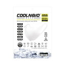 COOLNBIOMASK(クールンビオマスク)接触冷感マスクWHITEXLサイズ1枚入x2袋セット夏用マスク耳が痛くならないひんやり速乾抗菌・防臭