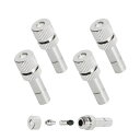 Aopin6mmミストノズル銅調整可能水流クイックコネクタ0.5mm/0.02”屋外冷却、庭の灌漑、噴水、温室用のオリフィス噴霧ミスタースプレーノズル4Pcs