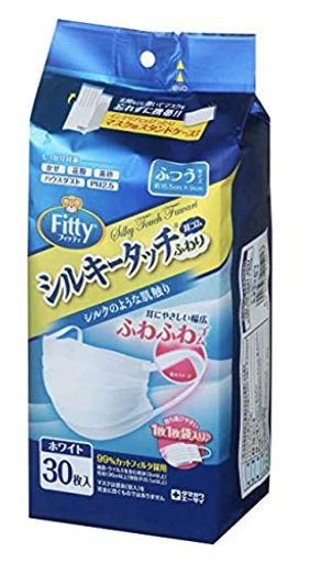フィッティ シルキータッチ耳ゴムふわり 30枚 ホワイト ふつう エコノミーパック ケース付き × 2個セット フィッティ シルキータッチ耳ゴムふわり 30枚 ホワイト ふつう エコノミーパック ケース付き × 2個セット