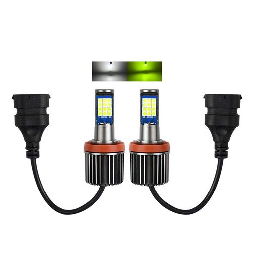 CatlandLEDフォグランプH8H11H162色切り替えホワイトレモンイエローLEDバルブ2色白黄緑フォグバルブ303..