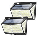 センサーライト 288LED ソーラーライト 3つ知能モード FOCONDOT 4面発光 人感センサー 屋外照明 太陽光発電 省エネ 防水 防犯ライト 自動点灯...