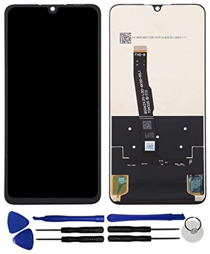 OYOG HUAWEI P30 LITE/NOVA 4E / MAR-L01A MAR-L21A MAR-LX1A LCD 画面修理交換用 タッチパネル 液晶パネル ガラス スクリーン修理パーツ デジタイザ 修理工具セット付き(黒)