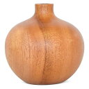 かのりゅう木製花瓶一輪挿し花器高さ8CM母の日+NAナチュラルKAMEマホガニーJA22-31-2S