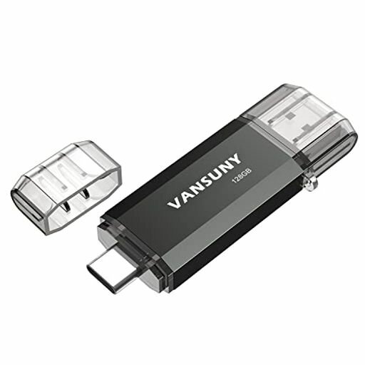 VANSUNY USBメモリ 128GB タイプC フラッ