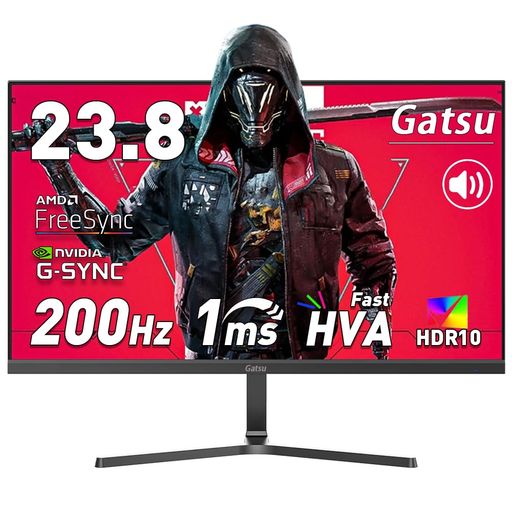 GATSUゲーミングモニター24インチ23.8インチモニター200HZ1MS(MPRT)FASTHVAパネルFHD200HZ/180HZ/165HZ/144HZPS5/SWITCH/XBOX対応PCモニター2MM狭額縁 GATSUゲーミングモニター24インチ23.8インチモニター200HZ1MS(MPRT)FASTHVAパネルFHD200HZ/180HZ/165HZ/144HZPS5/SWITCH/XBOX対応PCモニター2MM狭額縁