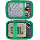Lebakort保護収納ケースと互換性のあるGO4GO3GO43Bluetoothポータブルスピーカー(ウインブルドングリーンケース)(2)