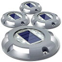 SIEDINLAR ガーデンライト 埋め込み式 ソーラーライト 屋外 防水 LED 金属製 デッキ 玄関 階段 足元 芝生 園芸 道路 駐車場 自動点灯 太陽光...