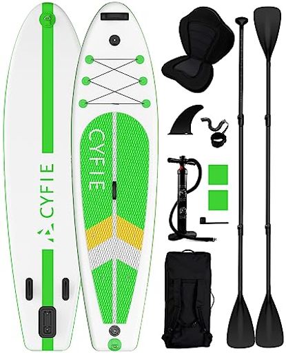 SUP サップボード スタンドアップパドルボード インフレータブル 長320CM 幅81CM 厚15CM 耐荷重量150KG グリーン