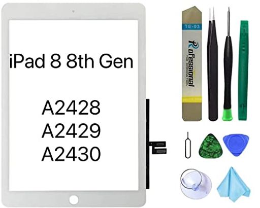 IPAD 7 7 10.2C` (A2197 A2198 A2200)IPAD 8 810.2C`pXN[ z[{^Ȃ fW^CU[ (LCD͊܂܂܂) + vCXg[ڒ + c[(zCg)